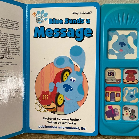 Blue’s Clues | Toys | Blues Clues Blue Sends A Message Sound Book ...